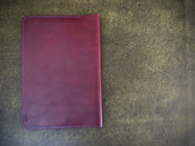 Load image into Gallery viewer, Minimalist Journal Cover | A4 | Brown with blue stitching